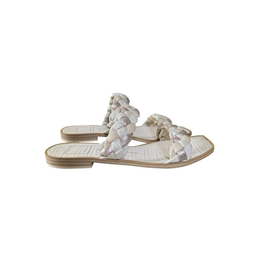 Elegant Cream Braided Women's Sandals sz 7